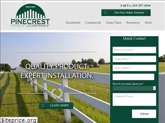 pinecrestfencecompany.com