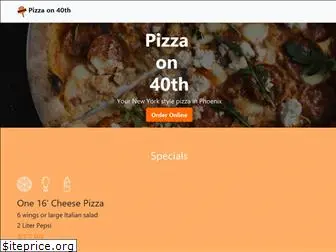 pizzaon40th.com