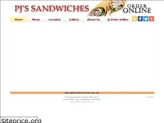 pjssandwiches.com