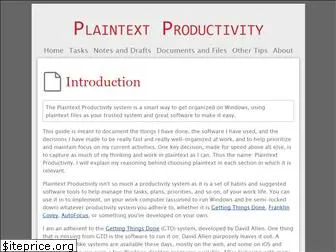 plaintext-productivity.net