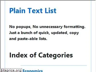 plaintextlist.com