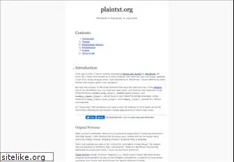 plaintxt.org