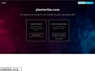 plantwriter.com