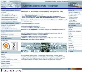 platerecognition.info
