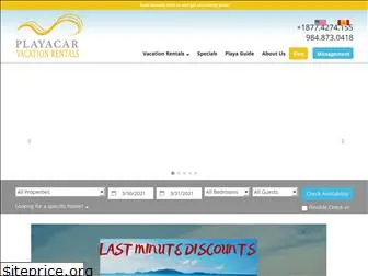 playacarvacationrentals.com