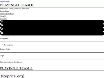playing11team11.com