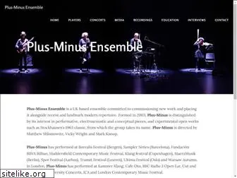 plusminusensemble.com