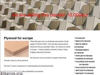 plywoodeurope.com