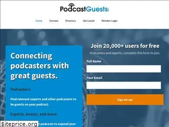 podcastguests.com