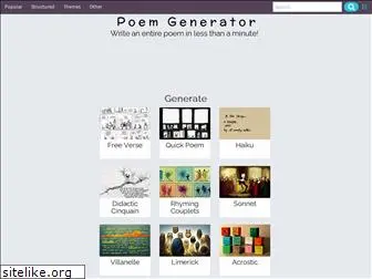 Stupid poem generator