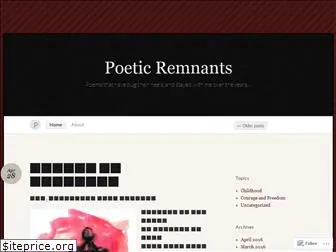 poeticremnants.wordpress.com