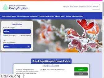 www.pohjois-pohjanmaankesayliopisto.fi