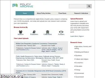 policyarchive.org