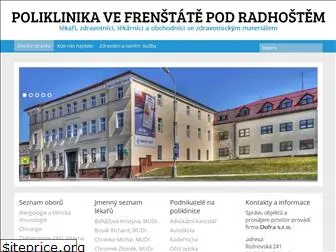 poliklinikafrenstat.cz