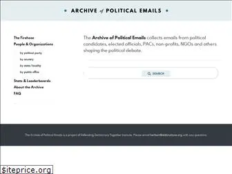 politicalemails.org