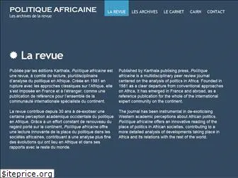 politique-africaine.com