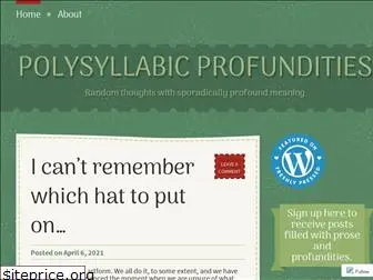 polysyllabicprofundities.com