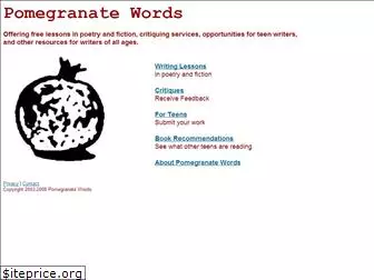 pomegranatewords.com