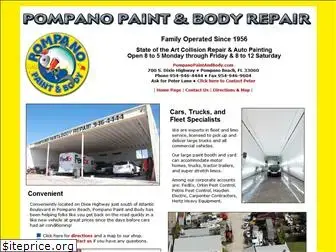 pompanopaintandbody.com