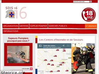 pompiers-charente.org