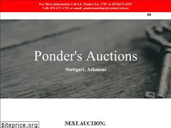 pondersauctions.com