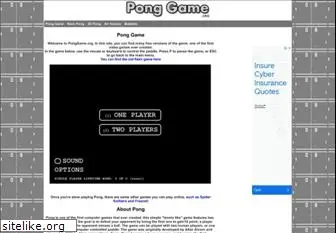 ponggame.org