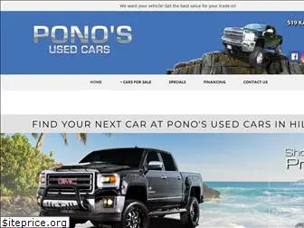 ponosusedcars.com