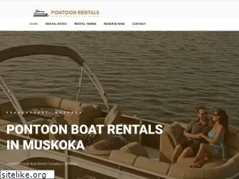 pontoonboatrentalsmuskoka.com