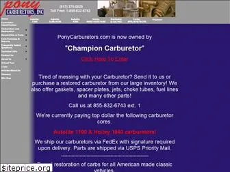 ponycarburetors.com