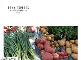 ponyexpressfarmersmarket.com