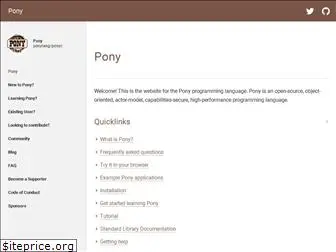 ponylang.io