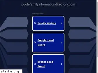 poolefamilyinformationdirectory.com