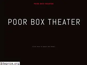 poorboxtheater.com