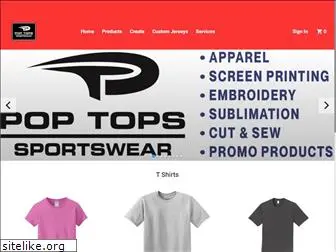 poptopssportswear.com