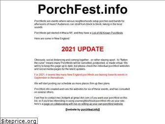 porchfest.info