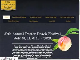 porterpeachfestivals.com