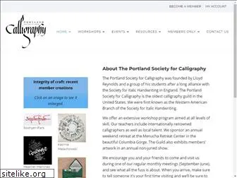 portlandsocietyforcalligraphy.org