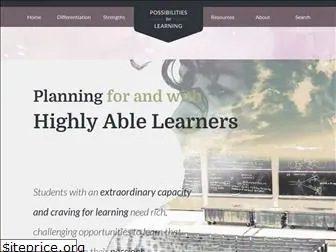 possibilitiesforlearning.com