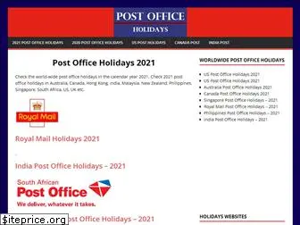 post-office-holidays.com