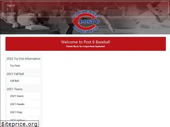 post6baseball.com