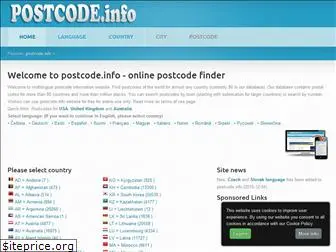 postcode.info