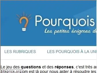 pourquois.org