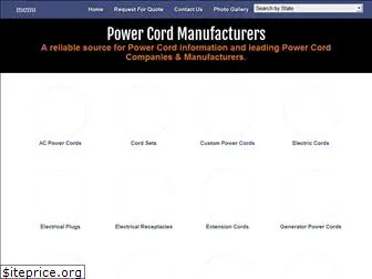 powercordmanufacturers.com