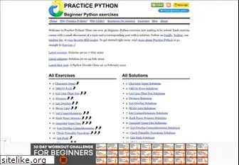 practicepython.org