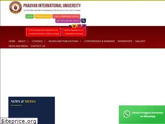 pragyanuniversity.edu.in