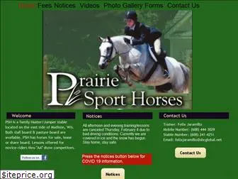 prairiesporthorses.com