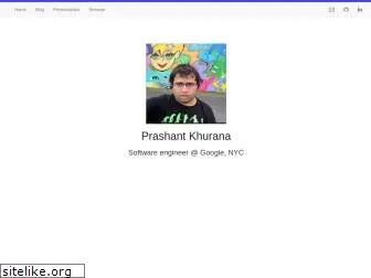 prashantkhurana.com