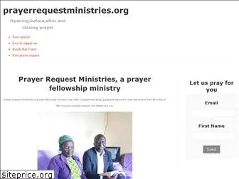 prayerrequestministries.org