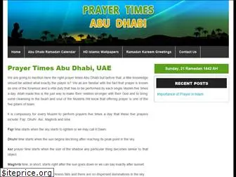 prayertimesabudhabi.com