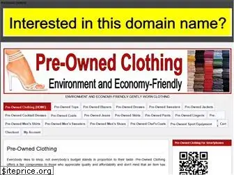 pre-ownedclothing.com